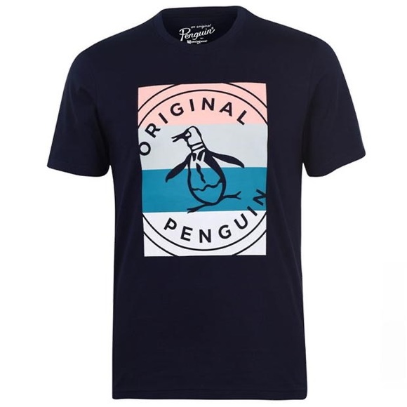 Brand New Navy PENGUIN 🐧 T SHIRT - Picture 1 of 5